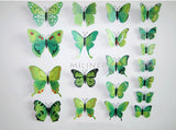 12pcs PVC 3d Butterfly wall stickers