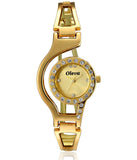 Golden Analog Watch For Women