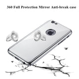 Electroplate Mirror case for iPhone 5 5S 6 6S 6Plus 6splus Buy One Get One Screen Protector