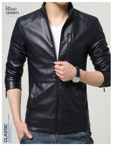 Men's PU leather jacket