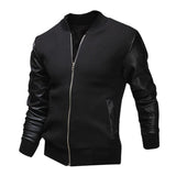 High Quality Casual Men Leather Jacket Coat