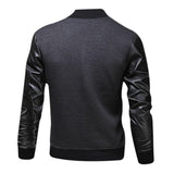 High Quality Casual Men Leather Jacket Coat